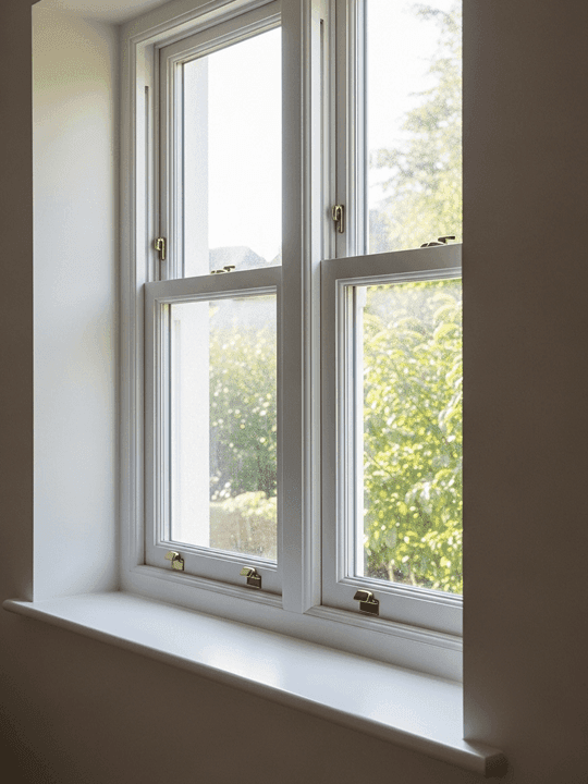 Energy efficient window installation with professional fitting for improved home insulation